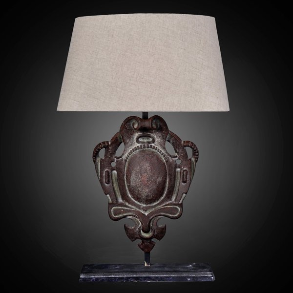 Настольная лампа RH Parisian Iron Shield Table Lamp