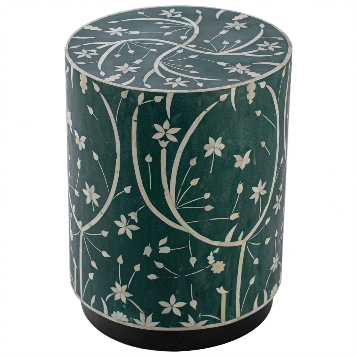 Табурет Green Flower Indian Bone Inlay stool