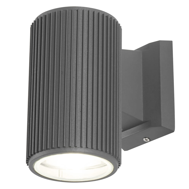 Серый уличный светильник RIBBING 16 см