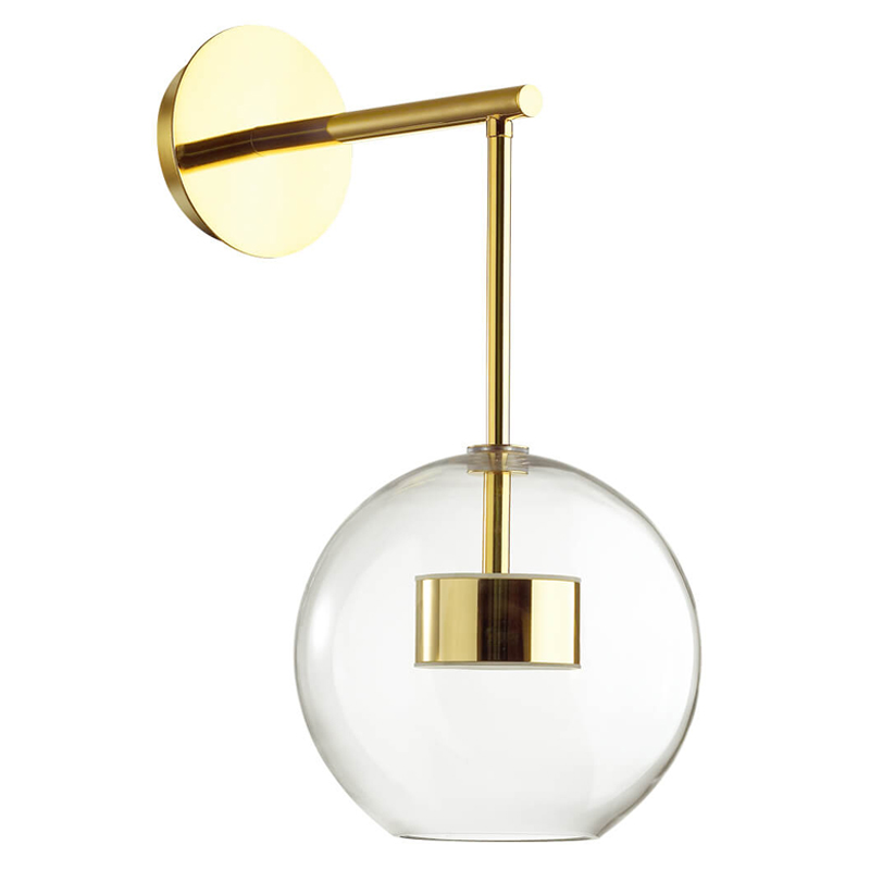 Бра Transparent Bubble Sconce gold