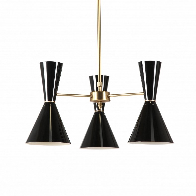 Люстра CAIRO Chandelier 3 Arm black