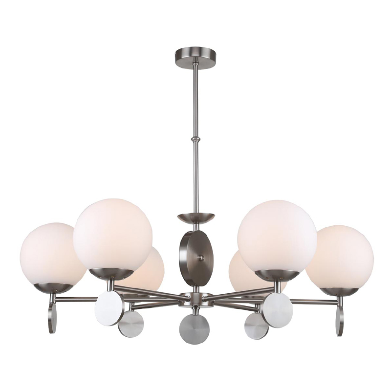 Люстра Kyran Nickel Chandelier 6