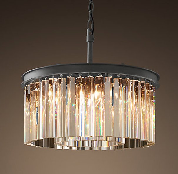 Люстра RH Rhys Clear Glass Prism Round Chandelier 40