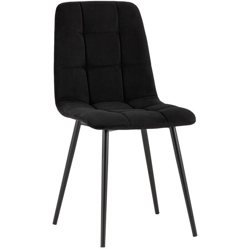 Стул NANCY S-2 Chair Черный Велюр