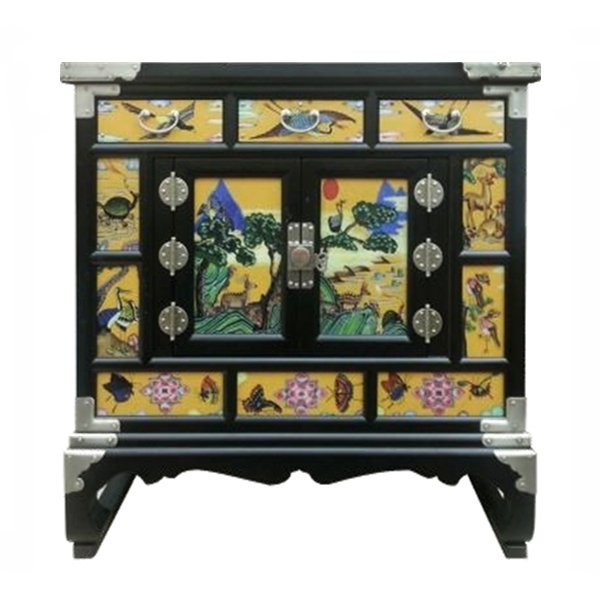  Китайский комод Chinoiserie chest of drawers yellow