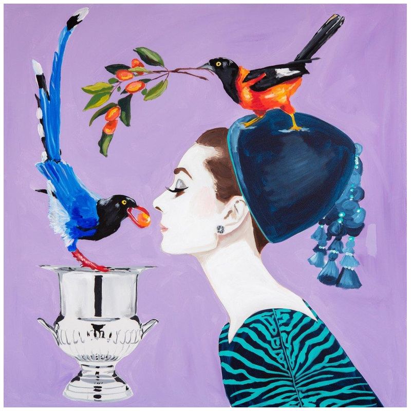 Картина Audrey with Birds and Kumquats