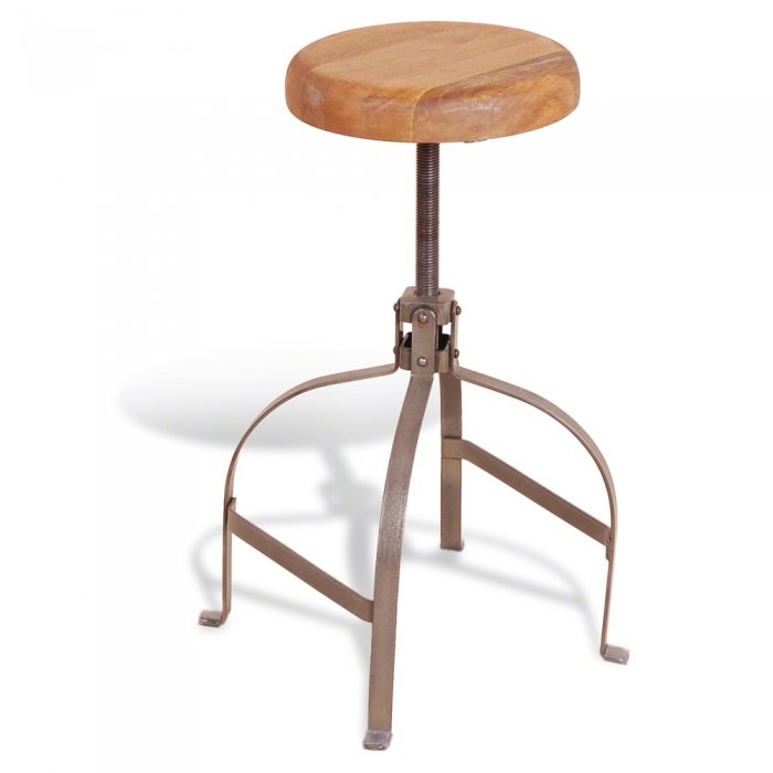 Металлические стулья Барный стул Industrial Metal Rust Screw Bar Stool