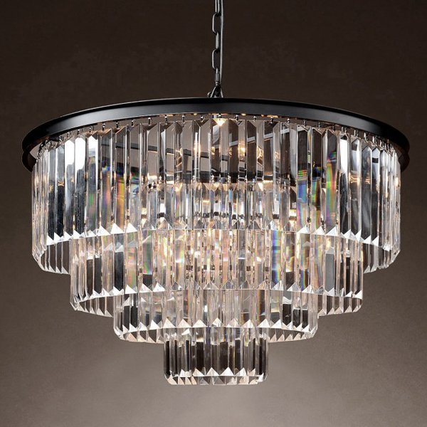 Люстра RH 1920s Odeon Clear Glass Fringe Chandelier -60