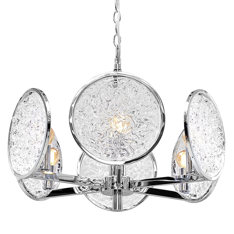 Люстра Geraldine Glass Silver Chandelier