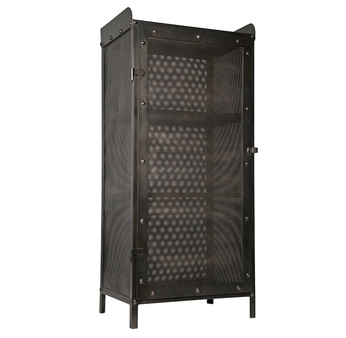 Буфет Industrial Loft Dark Metal Tall Cabinet