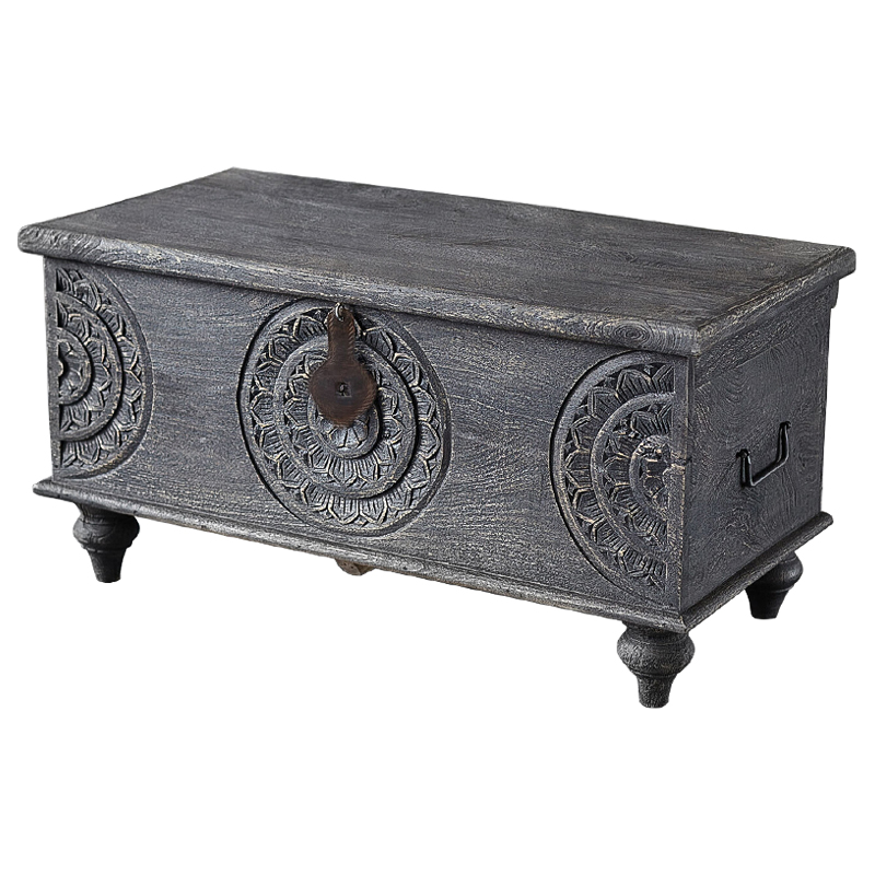 Сундук резной Tushar Carved Wood Chest