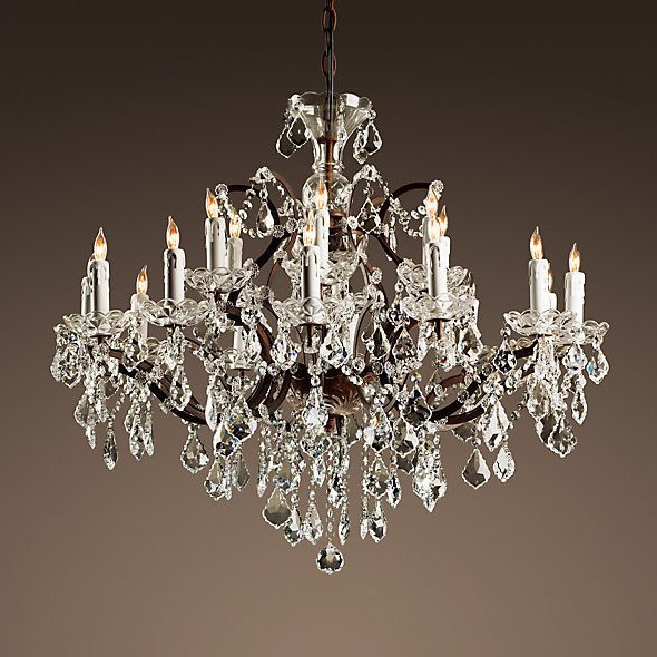 Люстра RH Rococo Iron & Crystal Chandelier 18