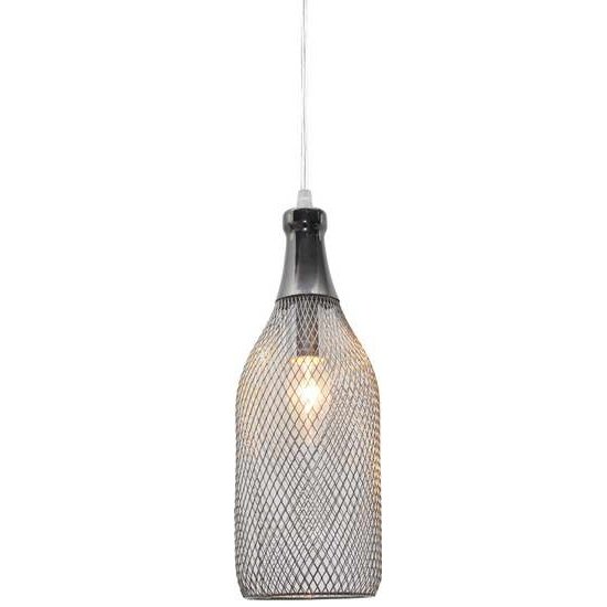 Подвесной светильник Loft Grid Pendant Tall Chrome