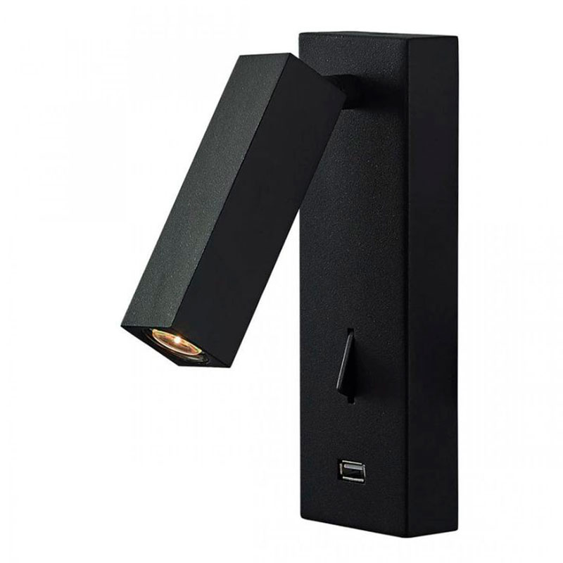 Бра Chelsom WALL LED DOCK Black USB