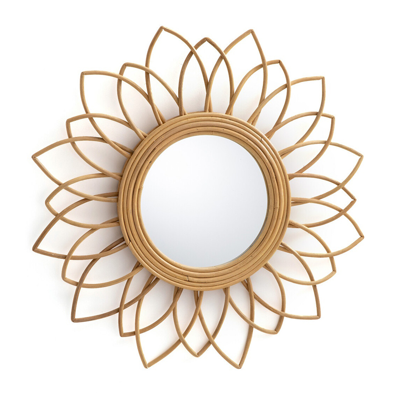 Круглые зеркала  Loft Concept Зеркало Mirror Rattan Flower II