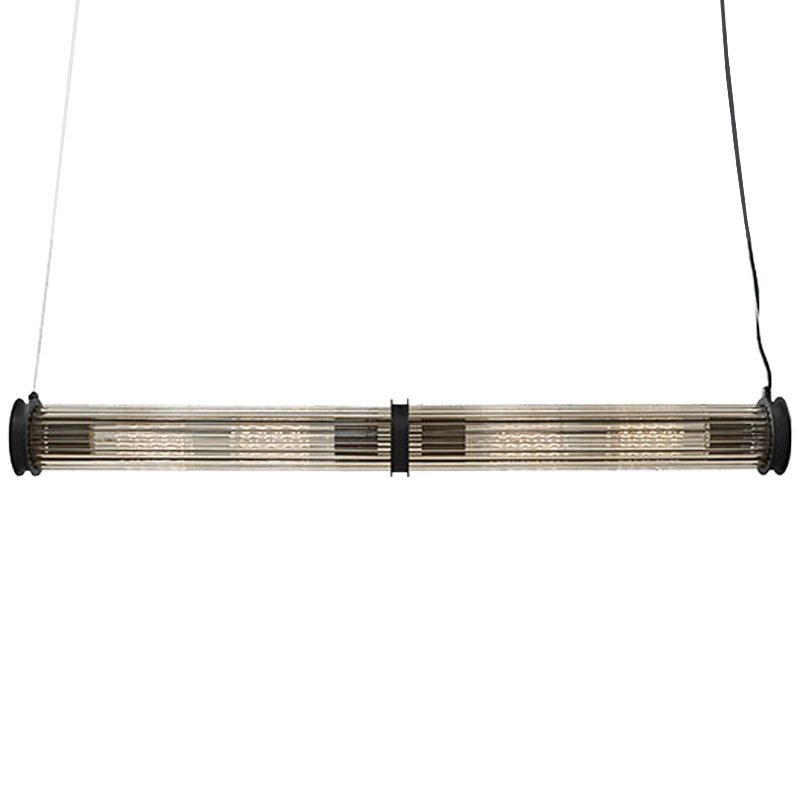 Подвесной светильник Glass TUBE Pendant Double Black