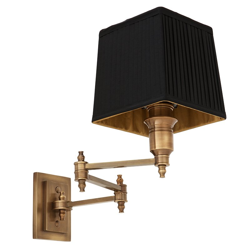 Бра Wall Lamp Lexington Swing Brass+Black