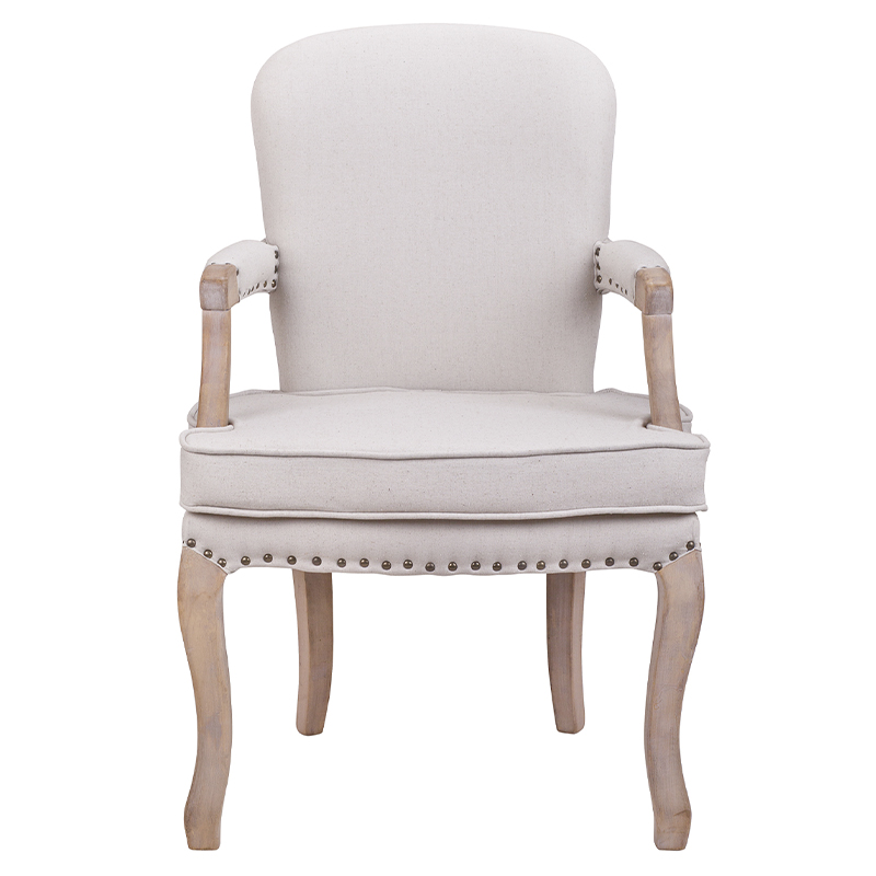 Полукресла Кресло Aubrey Classical Armchair beige flax