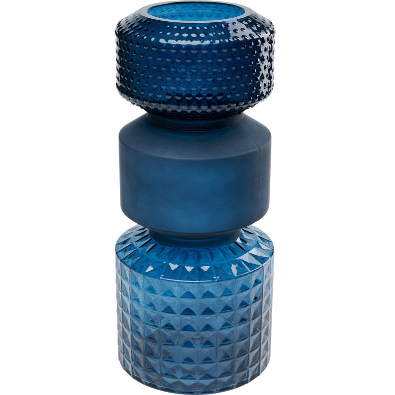 Ваза Geometric Blue Glass Vase 42