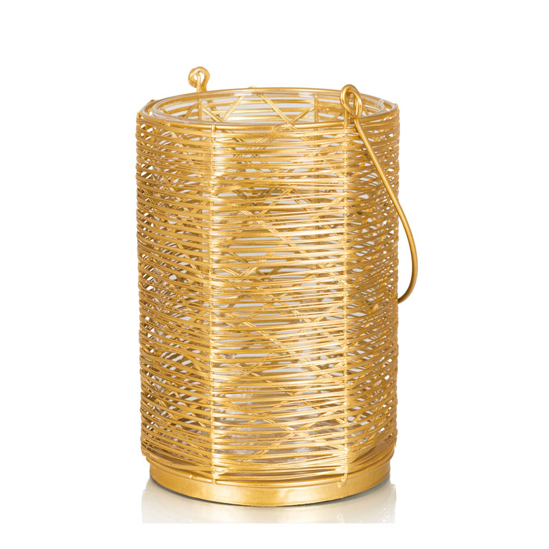 Подсвечник Gold Wicker Candlestick