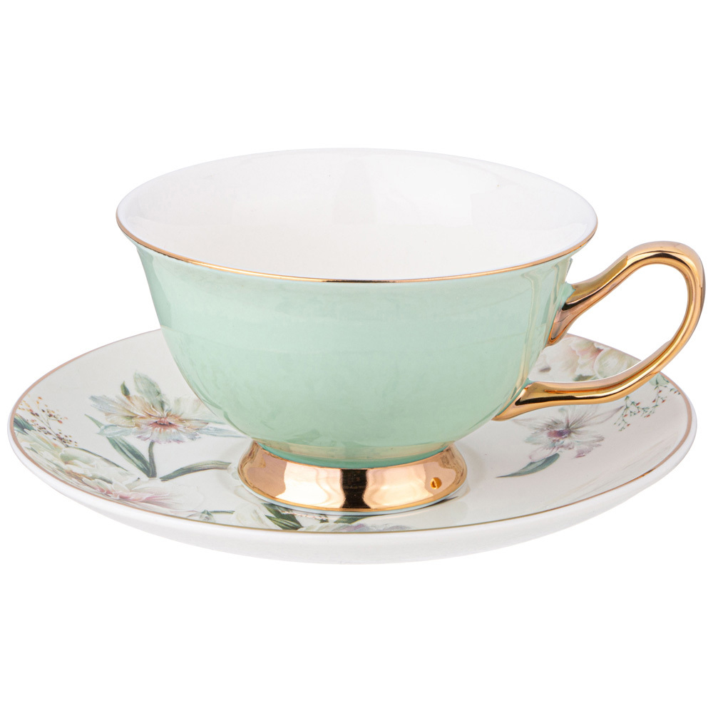 Чайная пара из фарфора 200 мл Green Tea Porcelain Set