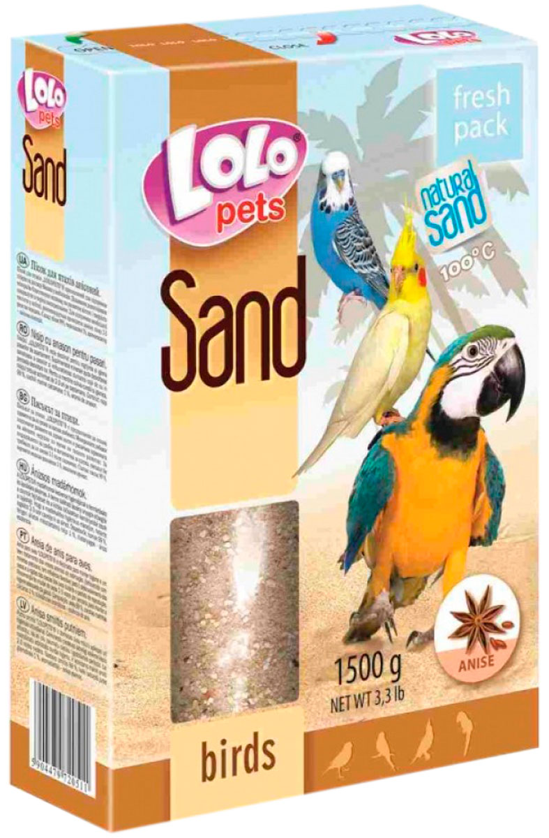  Lolo Pets Sand песок для птиц анисовый 1,5 кг  (1 шт)