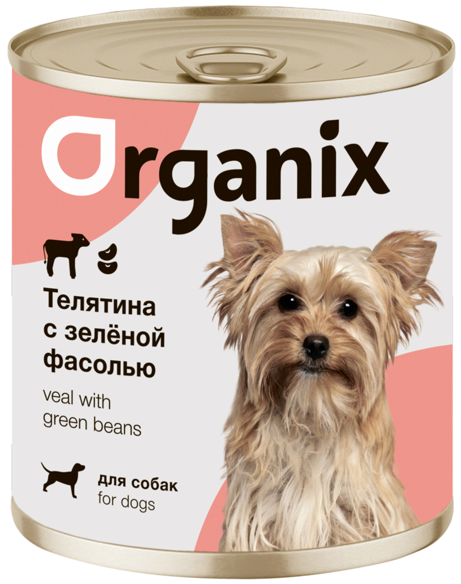 Organix для взрослых собак с телятиной и зеленой фасолью  (100 гр)