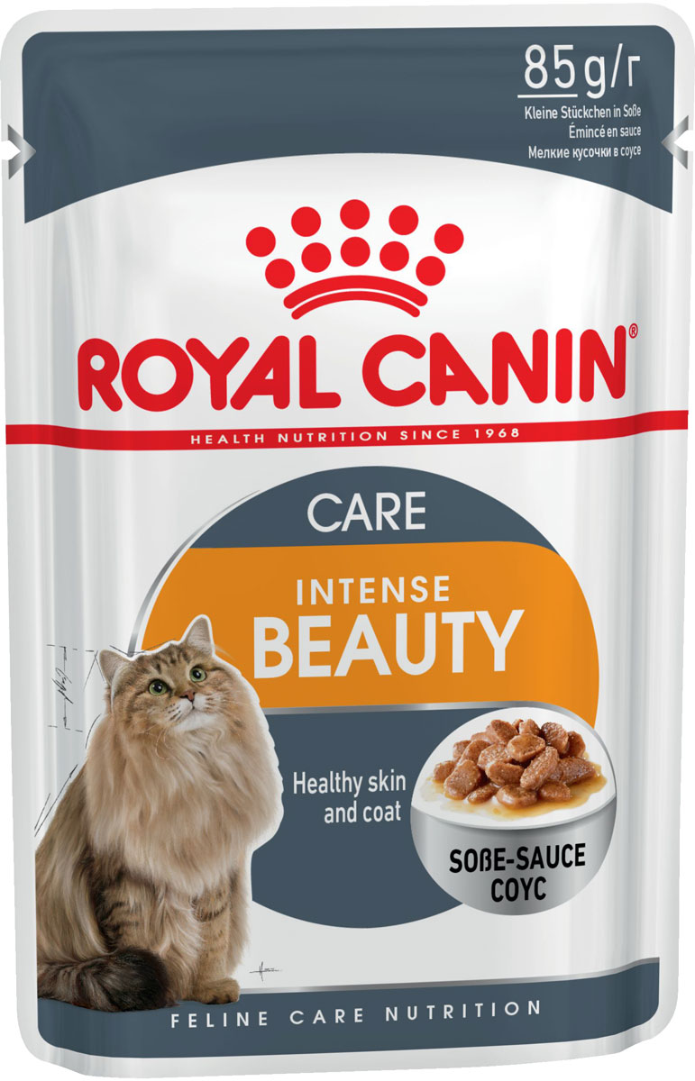 Royal Canin Intense Beauty для взрослых кошек при аллергии в соусе  (85 гр)