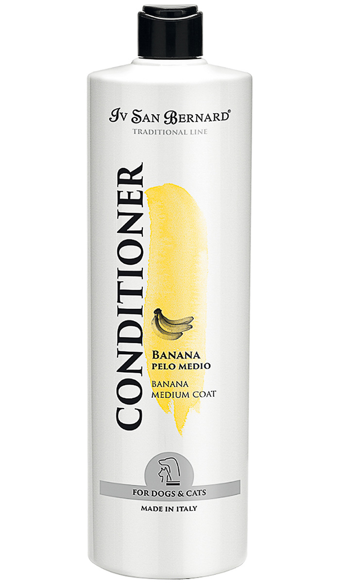 Isb Traditional Line Banana Conditioner Ив Сан Бернард кондиционер с ароматом банана для среднешерстных собак и кошек (500 мл)