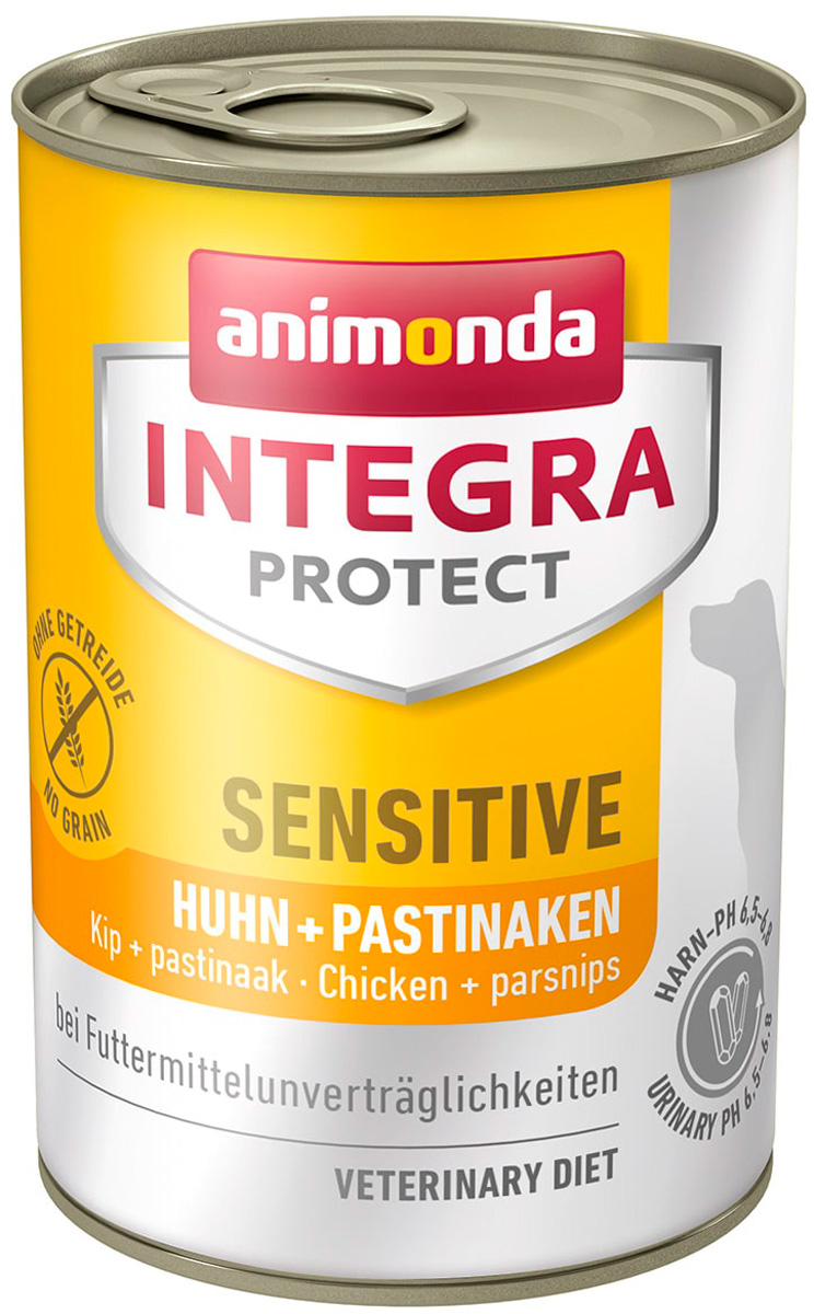 Animonda Integra Protect Dog Sensitive для взрослых собак при пищевой аллергии с курицей и пастернаком (400 гр)