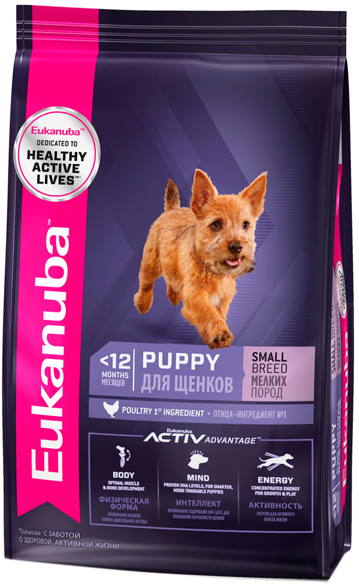  Eukanuba Puppy & Junior Small Breed для щенков маленьких пород (10 кг)