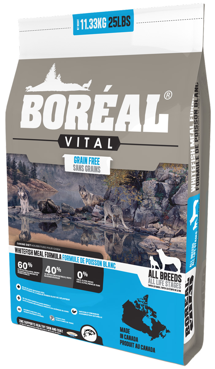 Boreal Vital Dog беззерновой для собак и щенков всех пород с белой рыбой (2,26 кг)