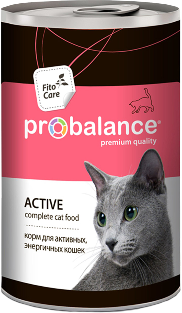 Probalance Cat Active для активных взрослых кошек с курицей 70063 (415 гр х 12 шт)