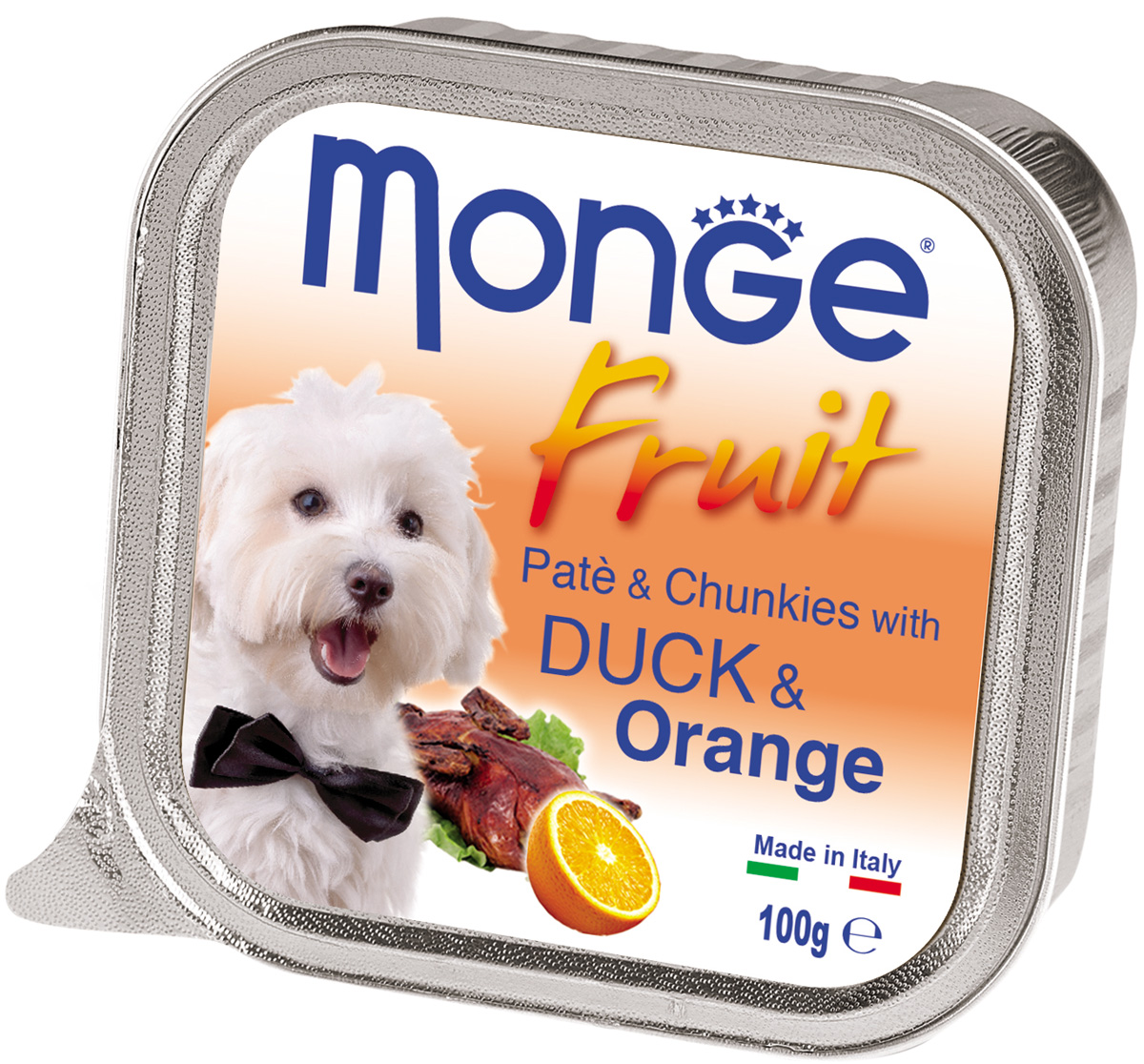 Monge Fruit Dog для взрослых собак паштет с уткой и апельсином  (100 гр)