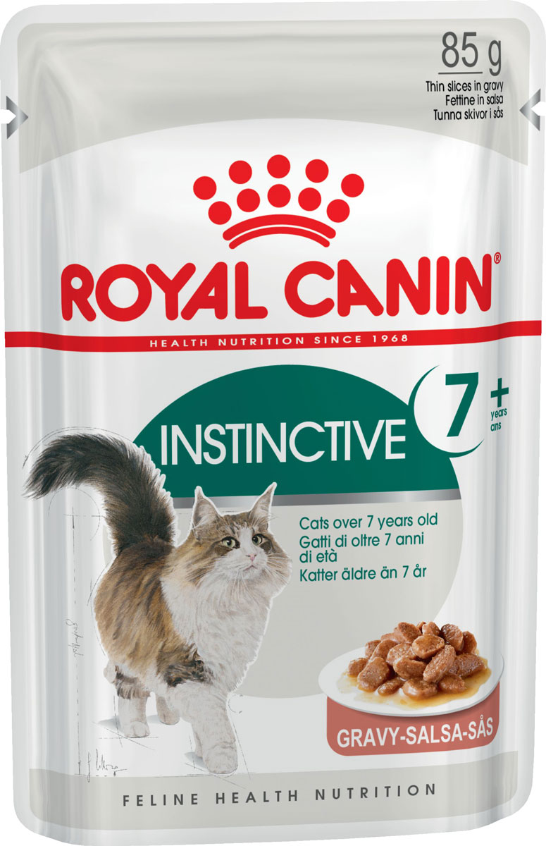 Royal Canin Instinctive 7+ для пожилых кошек старше 7 лет в соусе (85 гр)