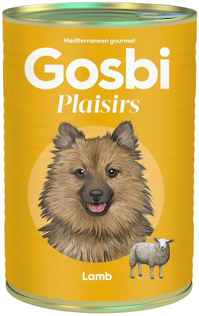 Gosbi Plaisirs Lamb беззерновые для взрослых собак с ягненком (185 гр)