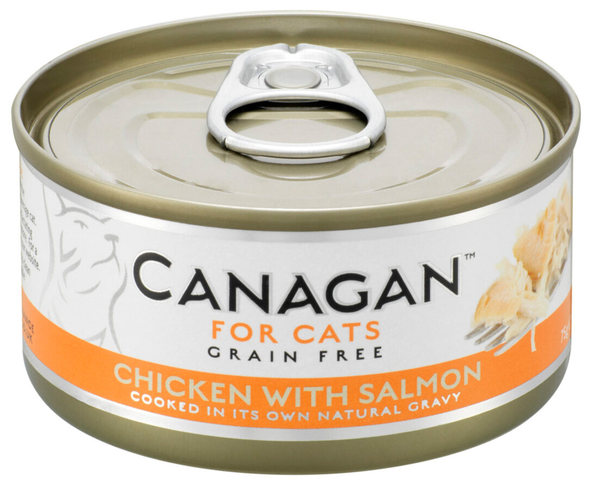 Canagan Grain Free Chicken & Salmon беззерновые для кошек и котят с курицей и лососем в соусе (75 гр)