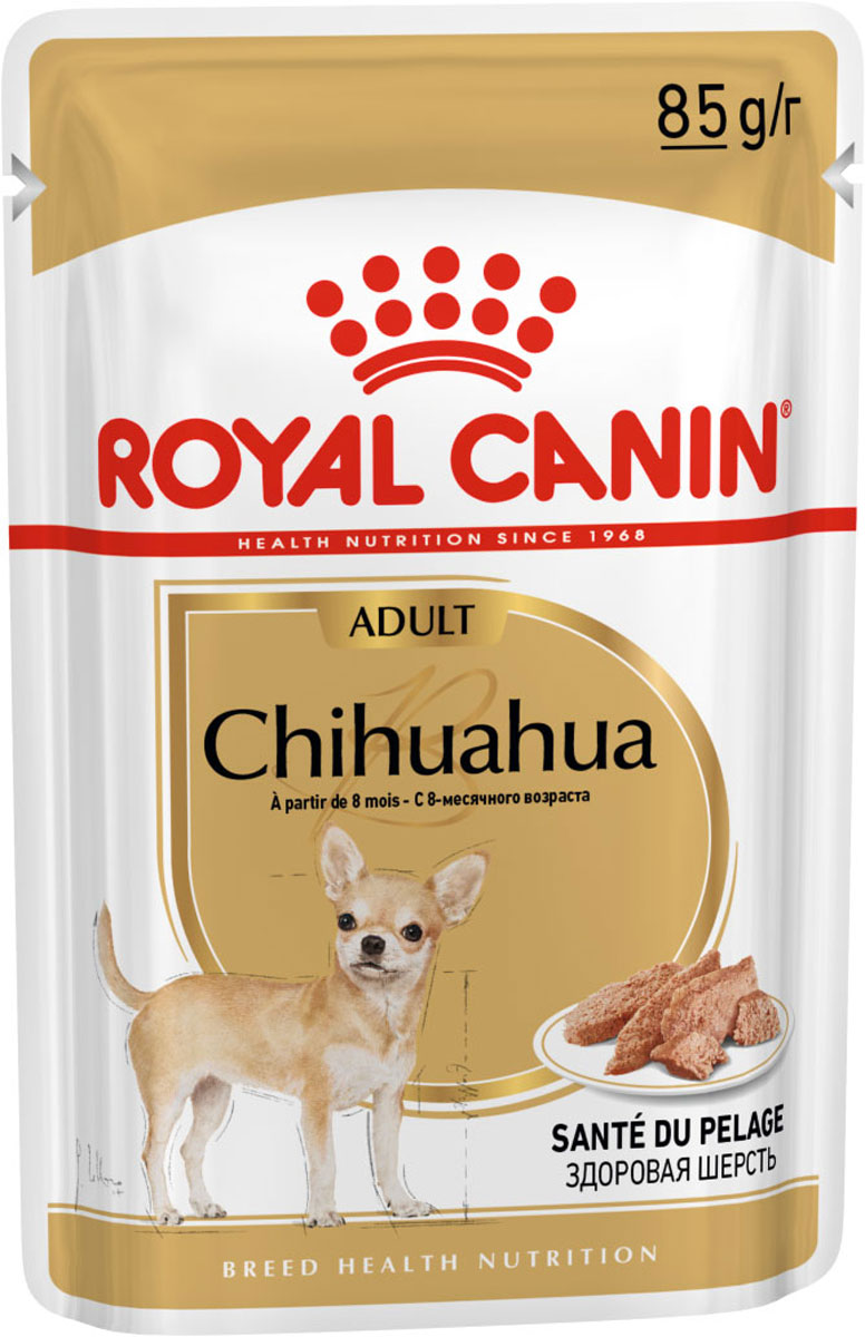 Royal Canin Chihuahua Adult для взрослых собак чихуахуа паштет  (85 гр)