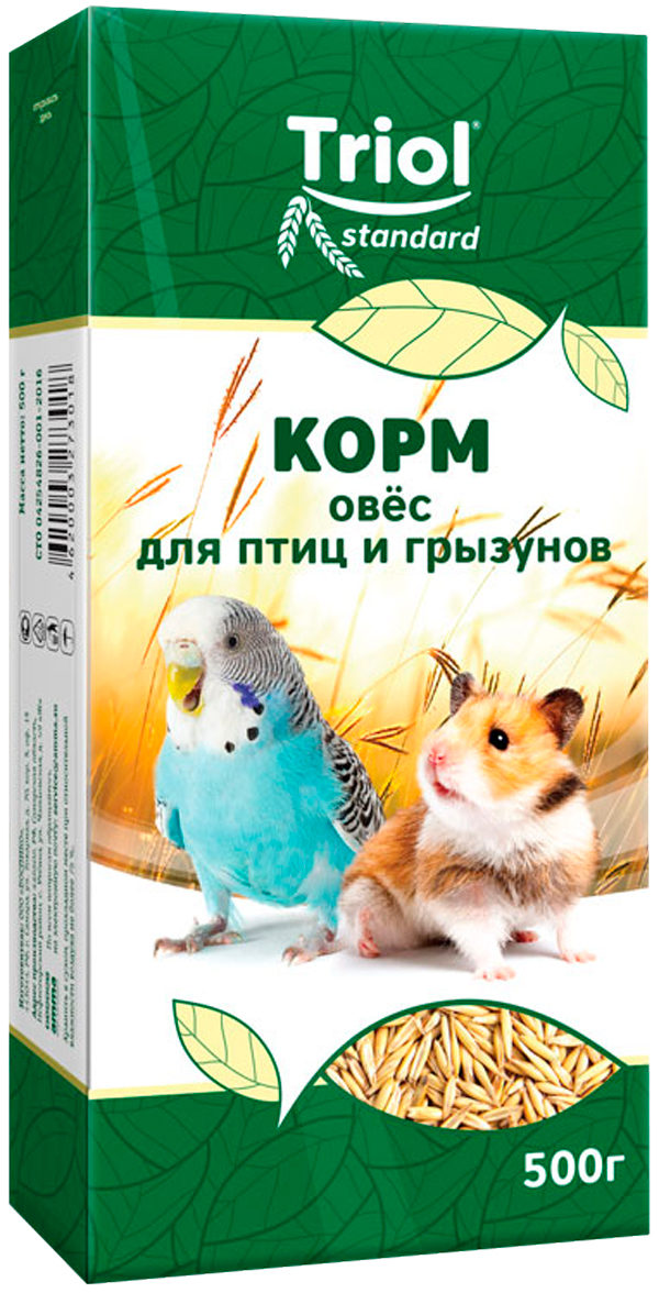 Triol Standard корм для птиц и грызунов Овес (500 гр)