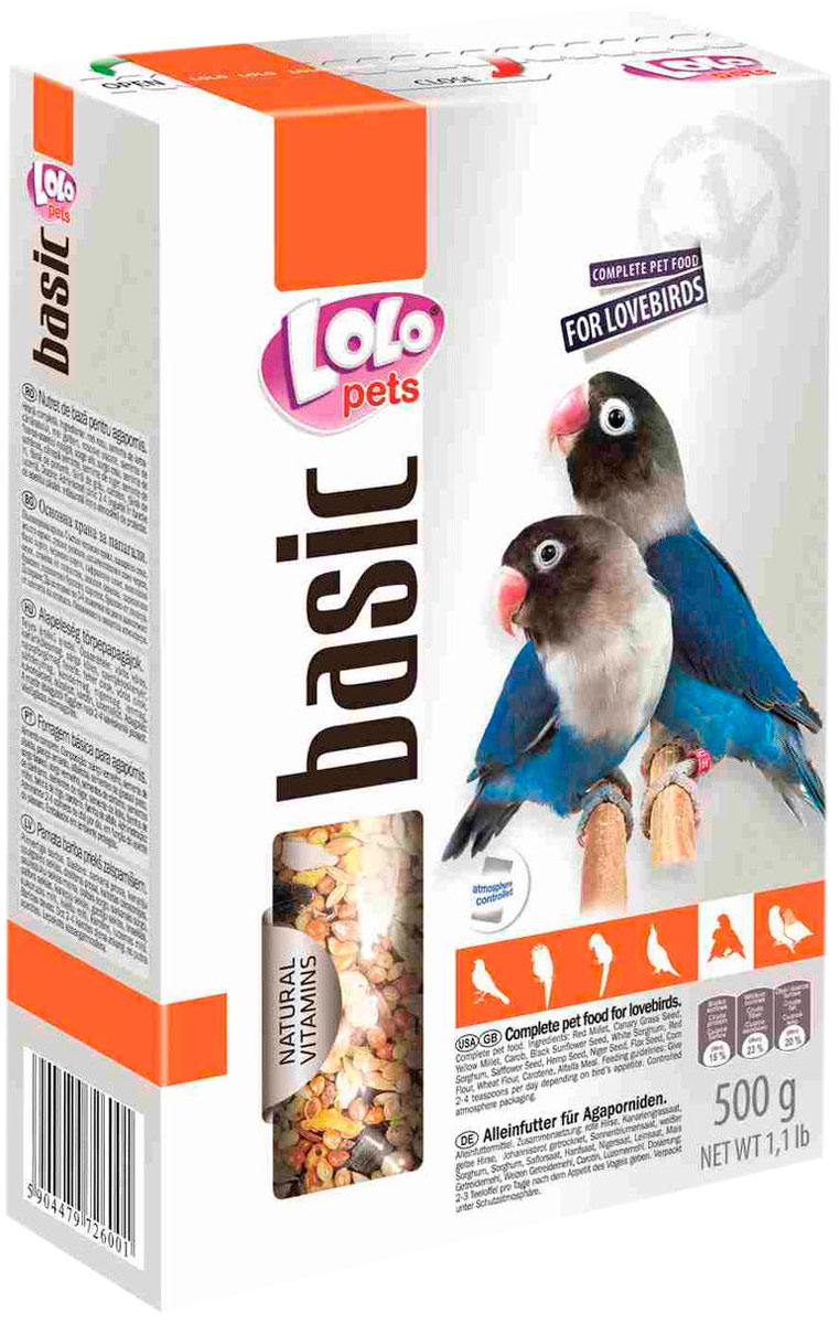 Lolo Pets Basic корм для неразлучников (500 гр)