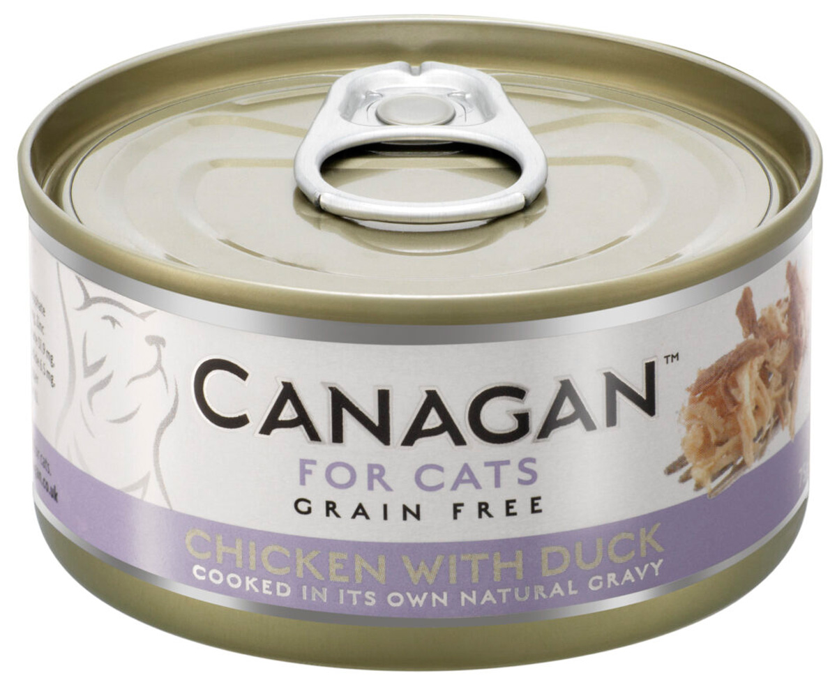 Canagan Grain Free Chicken & Duck беззерновые для кошек и котят с курицей и уткой в соусе (75 гр)