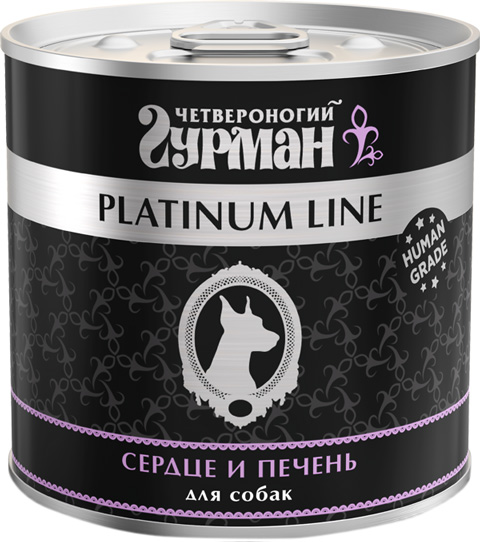   Магизоо четвероногий гурман Platinum Line для взрослых собак с сердцем и печенью в желе  (240 гр)