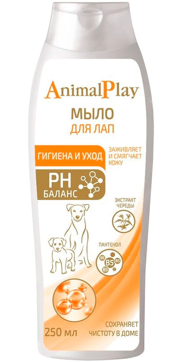 Мыло для лап для собак Animal Play с D-пантенолом и экстратом череды 250 мл (1 шт)