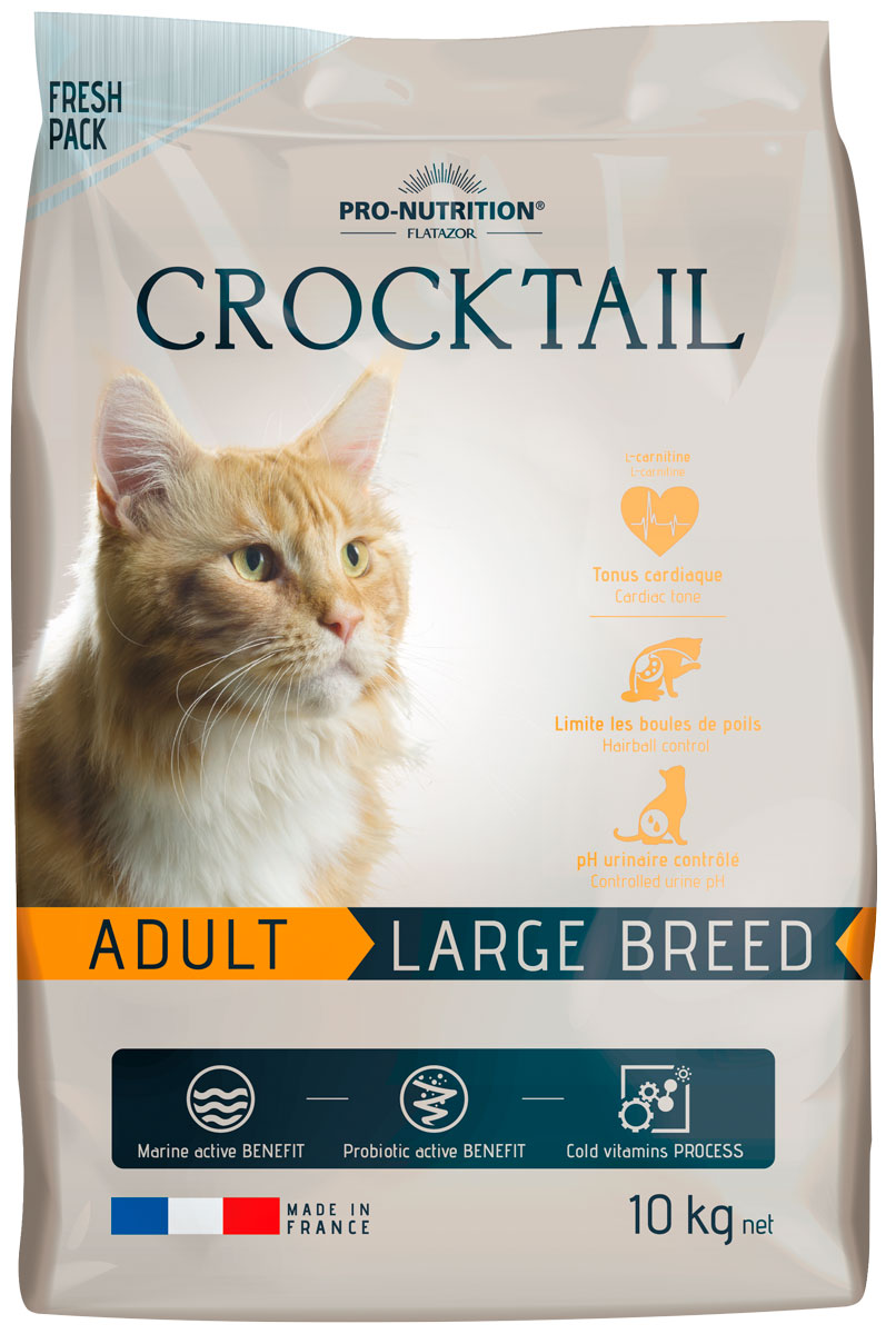 Flatazor Crocktail Adult Large Breed для взрослых кошек крупных пород (2 + 2 кг)