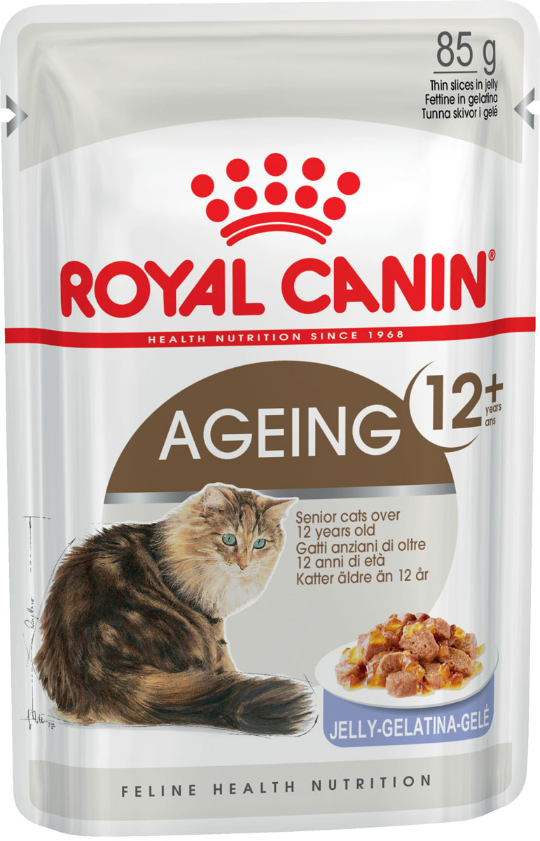 Royal Canin Ageing 12+ для пожилых кошек старше 12 лет в желе  (85 гр)