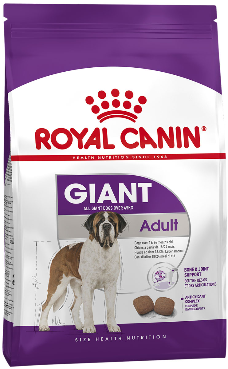 Royal Canin Giant Adult для взрослых собак крупных пород (4 + 4 кг)