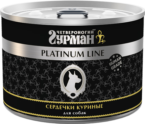   Магизоо четвероногий гурман Platinum Line для взрослых собак с сердечками куриными в желе (240 гр х 12 шт)