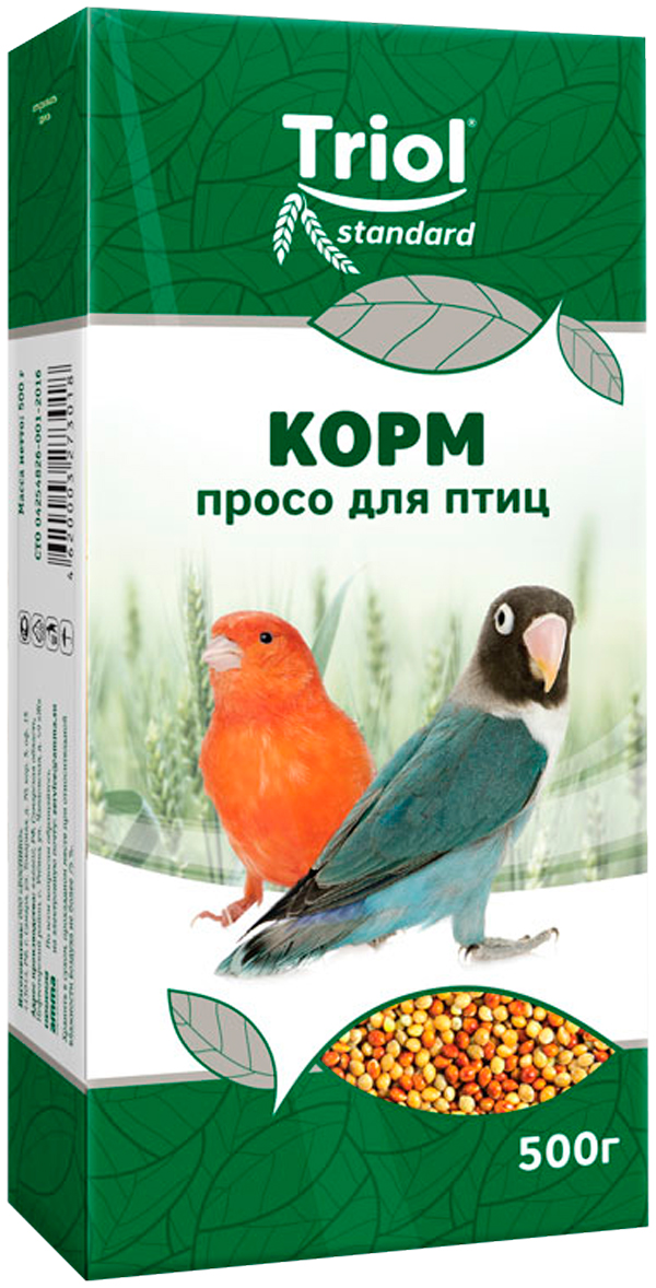 Triol Standard корм для птиц Просо (500 гр)