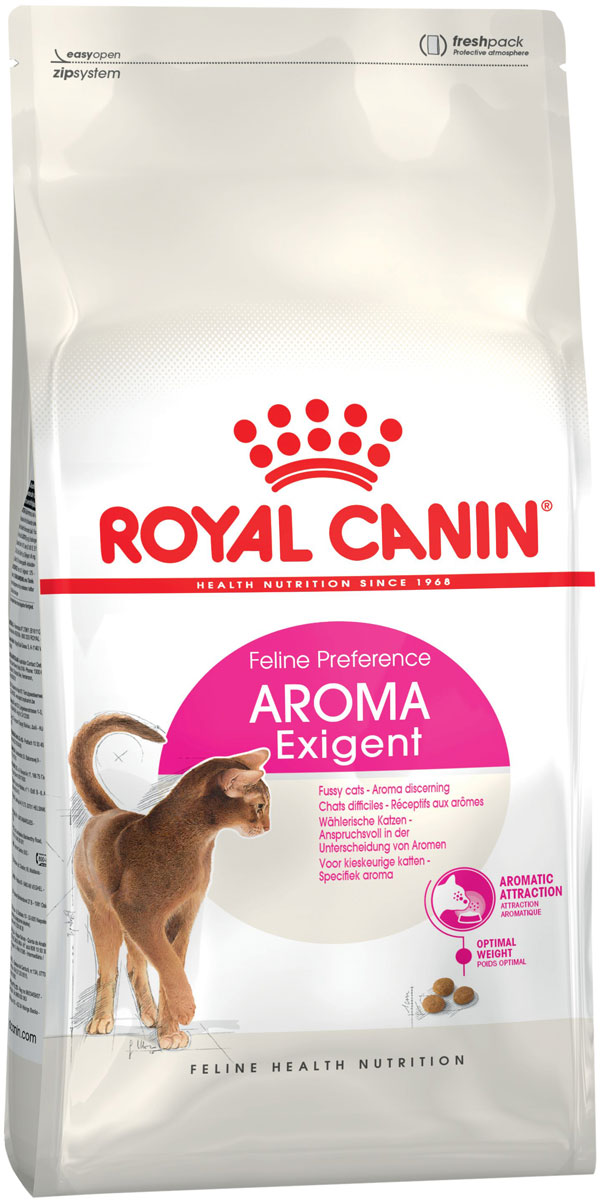 Royal Canin Aroma Exigent 33 для привередливых взрослых кошек (2 + 2 кг)