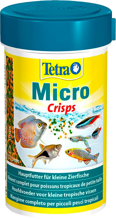 Tetra Micro Crisps кормчипсы для мелких тропических рыб мелкие чипсы (100 мл)